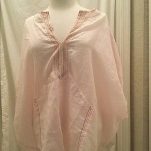 Anthropologie AKEMI &KIN Embroidered Poncho Shirt